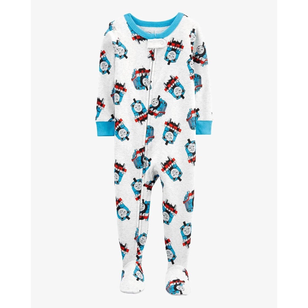 Carter's Toddler Thomas & Friends 2T Footie Pajamas Snug Fit Cotton Train PJs